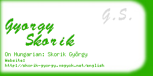 gyorgy skorik business card
