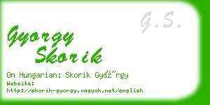 gyorgy skorik business card